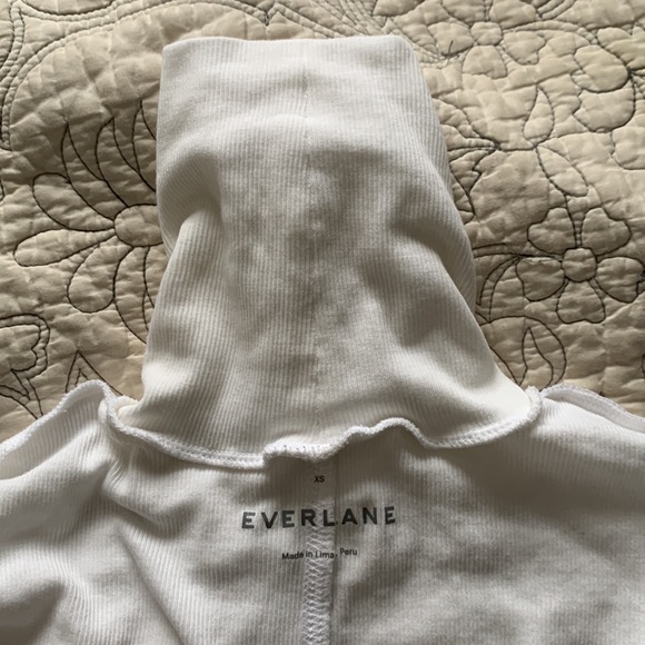 Everlane Pima white cotton turtleneck - Picture 2 of 3